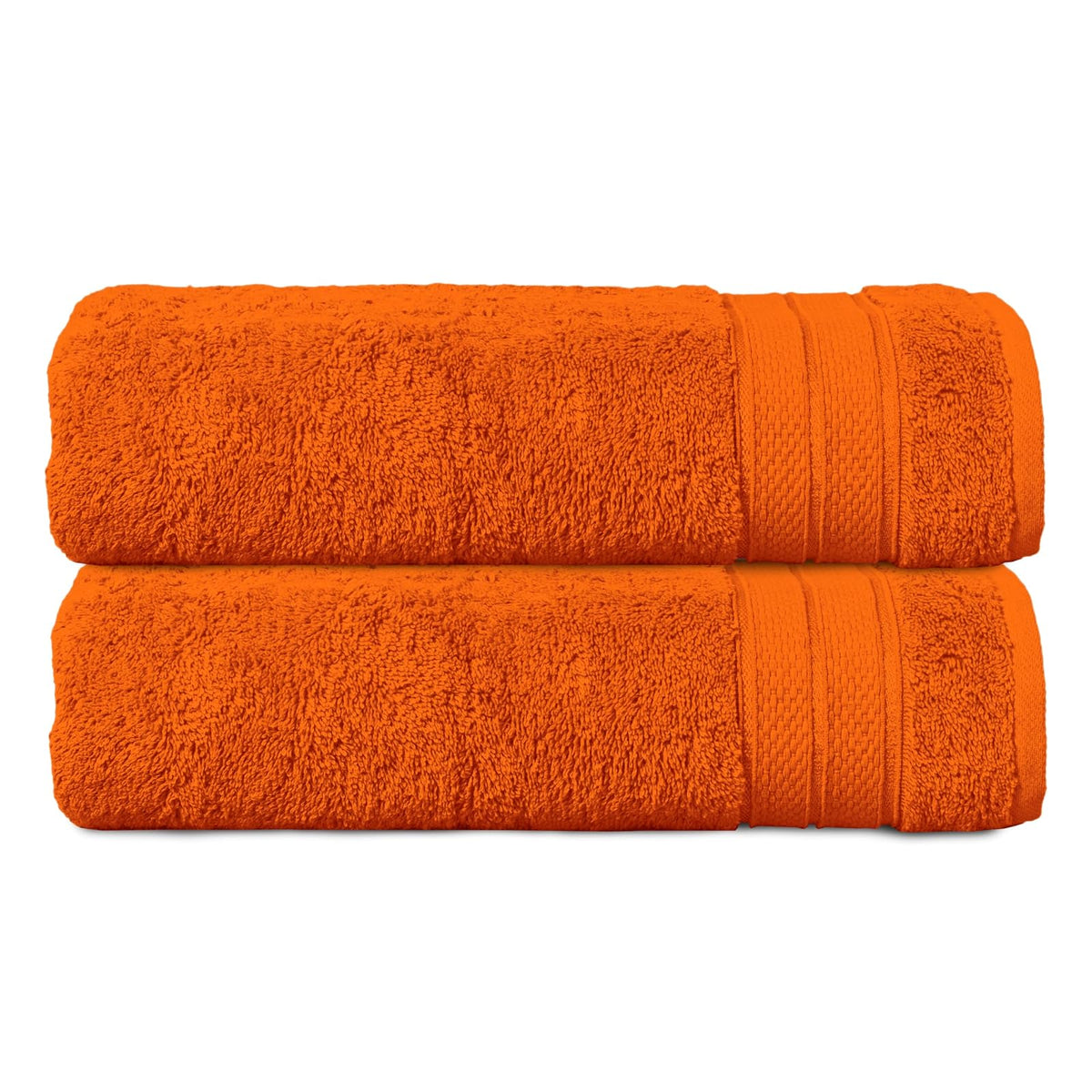 Elegant Comfort - Juego de Toallas de Palomitas de maíz de Tres líneas para baño de 27 x 54 Pulgadas, Paquete de 2 Toallas de baño de Alta Calidad, 100% algodón Turco, Suaves y duraderas, de Secado