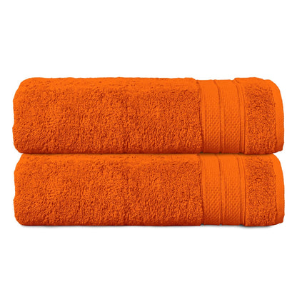 Elegant Comfort - Juego de Toallas de Palomitas de maíz de Tres líneas para baño de 27 x 54 Pulgadas, Paquete de 2 Toallas de baño de Alta Calidad, 100% algodón Turco, Suaves y duraderas, de Secado