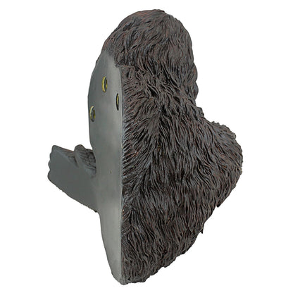 Design Toscano DB583078 Bigfoot The Bashful Yeti Escultura de árbol de jardín para interiores y exteriores, 15 pulgadas de ancho, 12 pulgadas de profundidad, 15 pulgadas de alto, polirresina fundida a