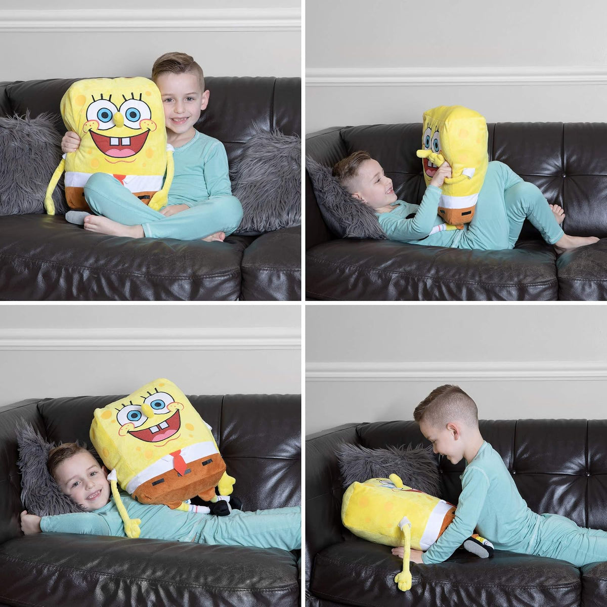 Bob Esponja - Ropa de Cama para niños, súper Suave, Almohada de Felpa, Talla única, por Franco