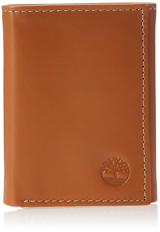 Timberland - Cartera de piel para hombre con ventana de identificación