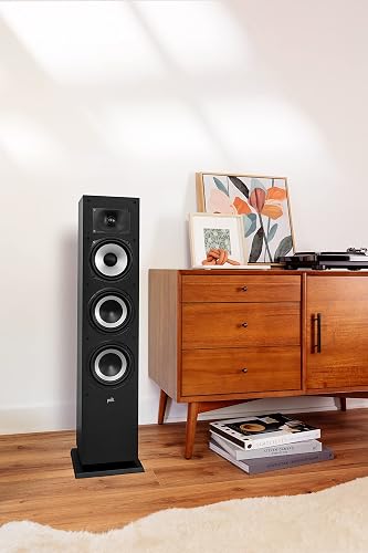 Polk Audio Monitor XT60 - Altavoz de pie | Dolby Atmos, compatible con DTS:X y Auro 3D, altavoz de agudos de 1 pulgada, woofer equilibrado dinámicamente de 6.5 pulgadas