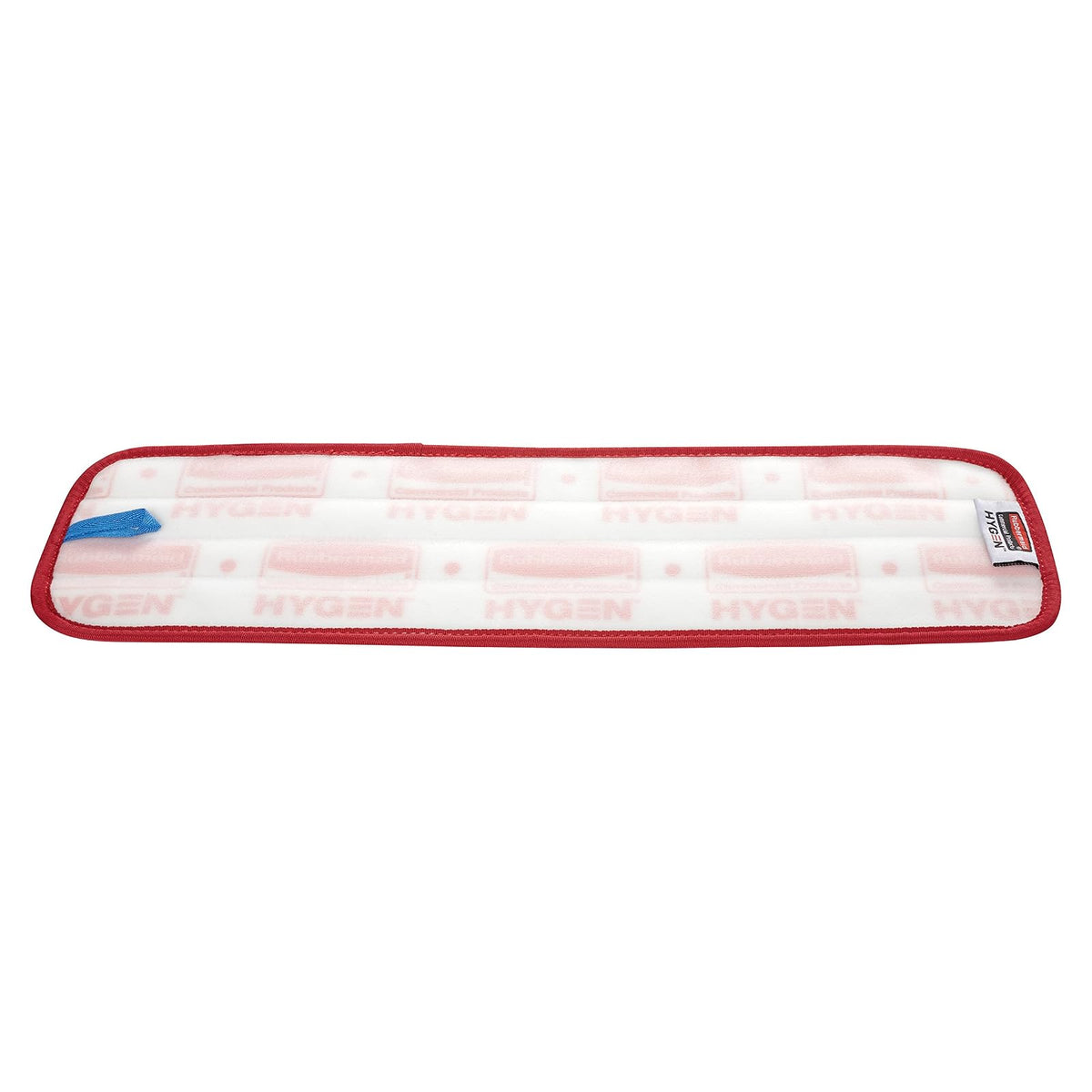 Rubbermaid Commercial Products HYGEN - Almohadilla para la cabeza de la trapeador húmeda de microfibra, 18 pulgadas, color rojo, para limpieza profesional y limpieza de suelos industriales de alta
