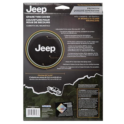Plasticolor 000793R01 Jeep Premium Cubierta de Neumático de Repuesto, Negro