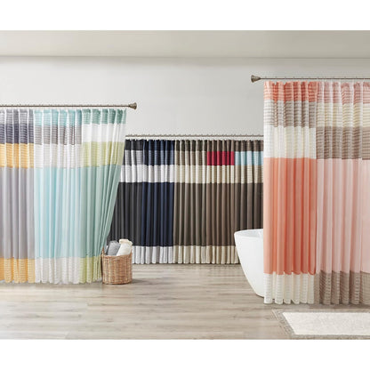 Madison Park MP70-2319 Shower Curtain, Coral