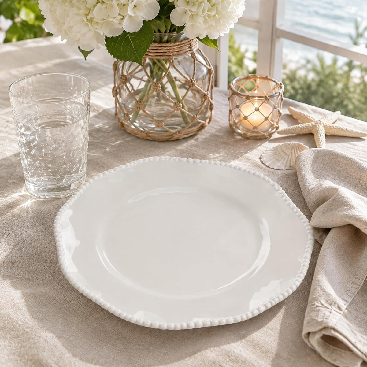 Certified International 27421SET4 Vajilla de crema de perleta, platos,