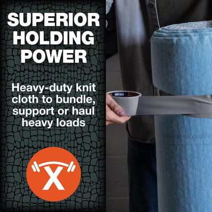 T-Rex - Cinta adhesiva resistente a los rayos UV e impermeable para reparaciones ferozmente fuertes, 1.9 pulgadas x 30 yardas, gris plomizo, 1 rollo