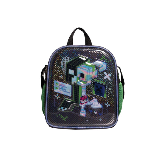 Ruz Lonchera Infantil y Preescolar | Minecraft | 100% Poliéster Capacidad 3 Litros | Lonchera con Diseño para Niños con Compartimento Interno y Cierre de Cremallera | Recomendado desde 3 años