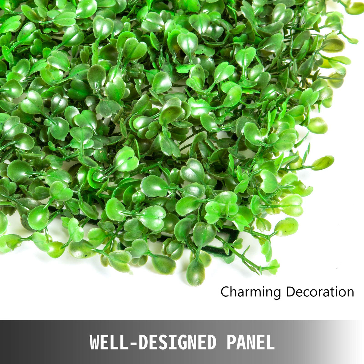 VEVOR - 24 Paneles de boj Artificiales de 24 x 16 Pulgadas para 64 pies Cuadrados, Paneles de Pared de setos de boj, telón de Fondo de césped Artificial para Pared de 1.6 Pulgadas, visualización de
