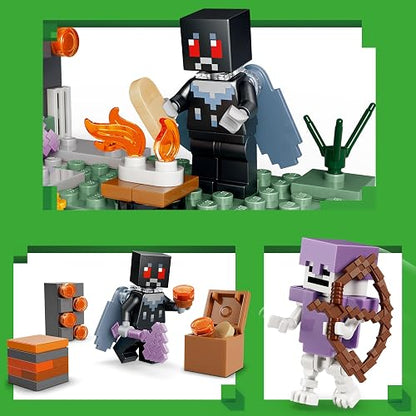 LEGO Minecraft El Jardín Pálido – Set de Construcción – Bioma Minecraft para Niños y Niñas Mayores de 7 años – Figuras de Hombre Polilla, Creeper, Esqueleto y Crepitante – 21586