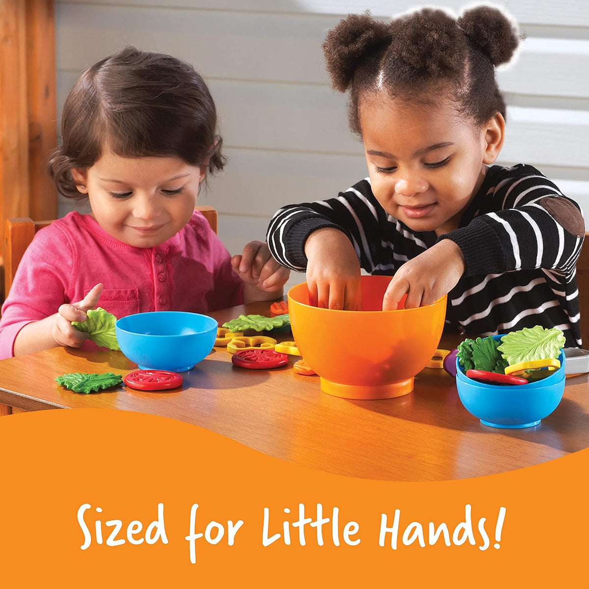 Learning Resources New Sprouts Garden Fresh Salad Set, Juguetes de Comida, Vegetales para Niños, Desarrolla Habilidades de Motricidad Fina, 38 Piezas, Edades 18+ Meses