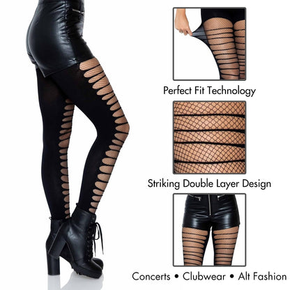Leg Avenue Medias de red para mujer