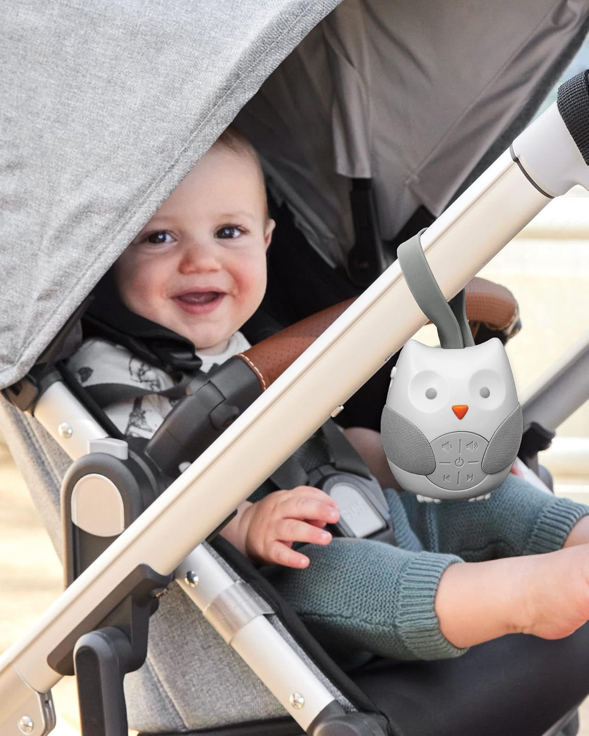 Skip Hop Baby Sound Machine: Relajante De Bebe Portátil Stroll & Go, Búho