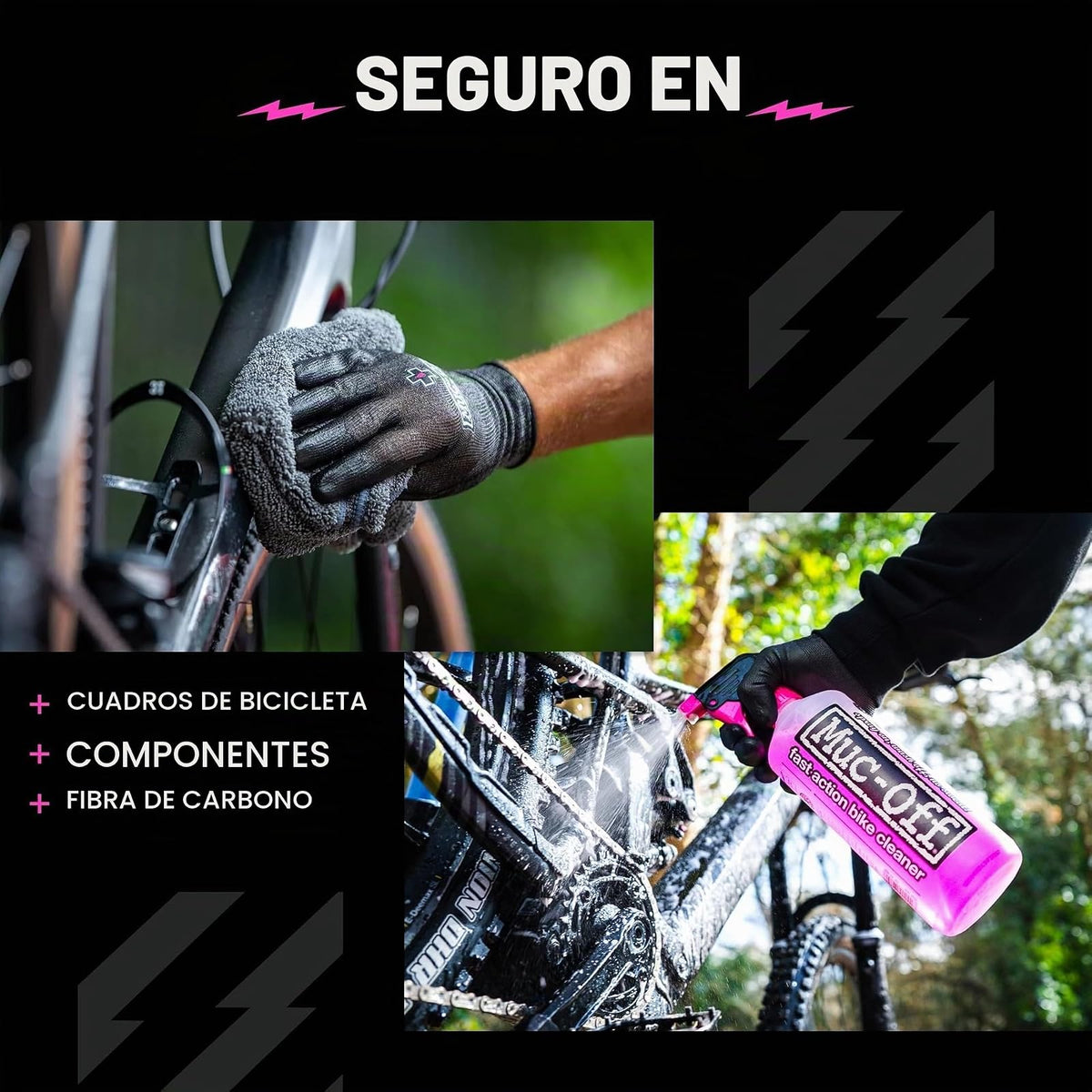 Muc Off - Limpiador de bicicleta Off MOX-904 Nano Tech, 1 litro