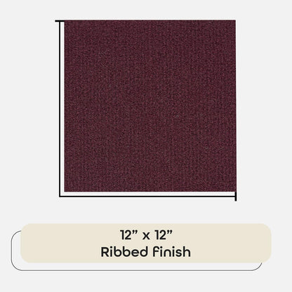 Achim Home Furnishings Nexus Borgoña 30,5 x 30,5 cm Alfombra Autoadhesiva para azulejos, Borgoña