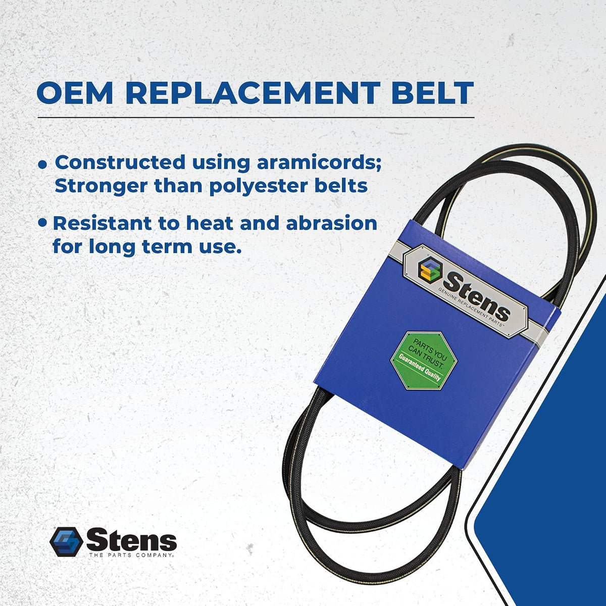 Stens 266-164 OEM - Cinturón de Repuesto, Color Negro
