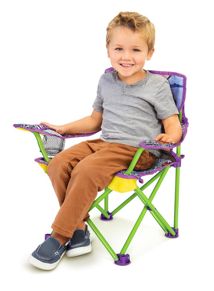 Teenage Mutant Ninja Turtles - Silla plegable para niños, para camping, deportes o patio, con bolsa de transporte, niños pequeños de 24 m