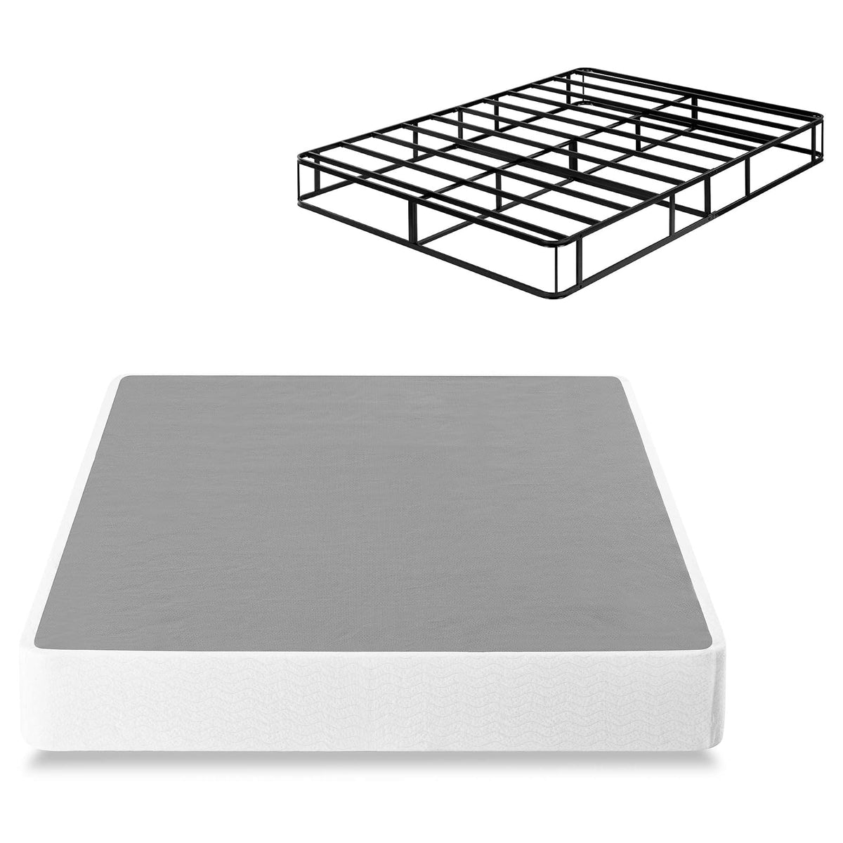 ZINUS - Resorte de Caja Inteligente de Metal de 9 Pulgadas, Base de colchón, Marco de Metal Fuerte, fácil Montaje, tamaño Queen