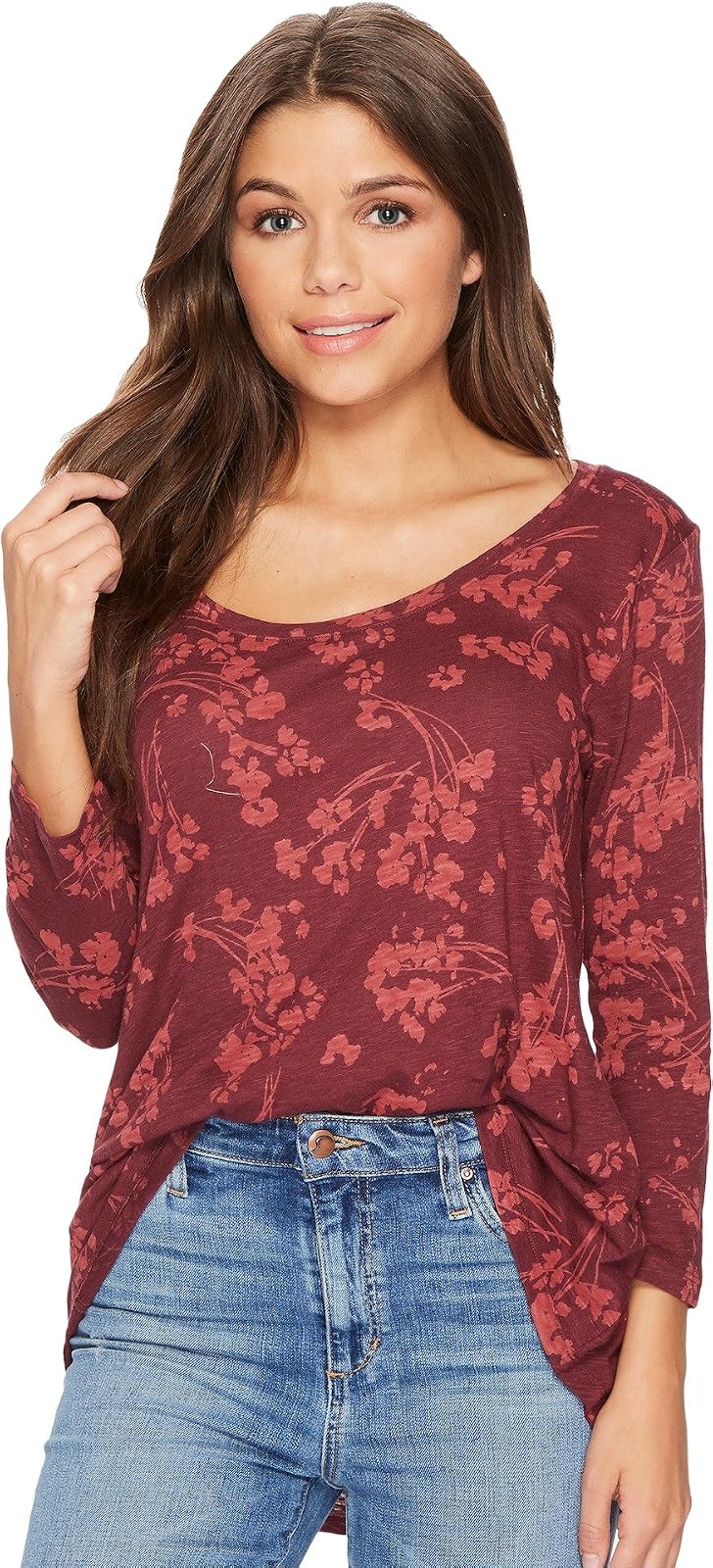 Lucky Brand All Over Print tee Camiseta Mujer
