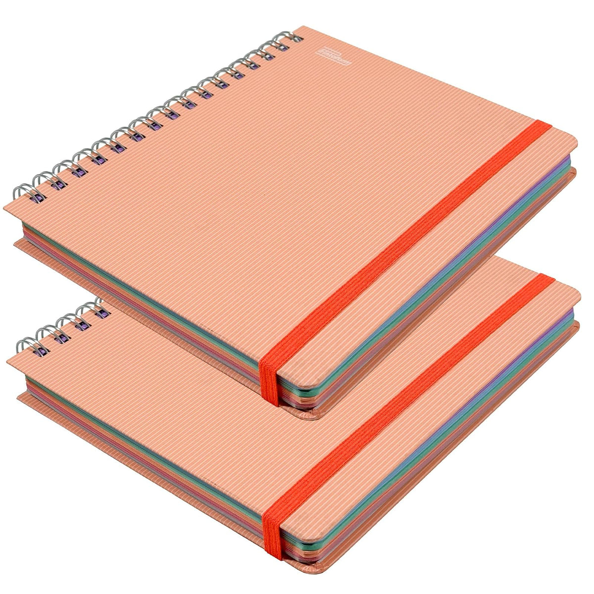 Printaform Libreta Forma Francesa Universitaria, 200 Hojas, 2 Piezas - Raya - Durazno