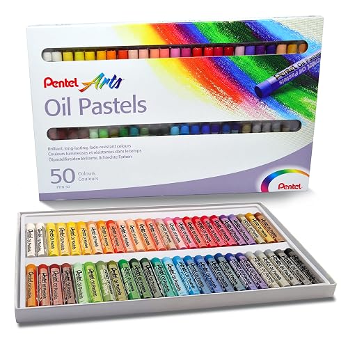 Pentel de México PHN-50 de México PHN-50 Pasteles de aceite color Multicolor pack of/paquete de 50
