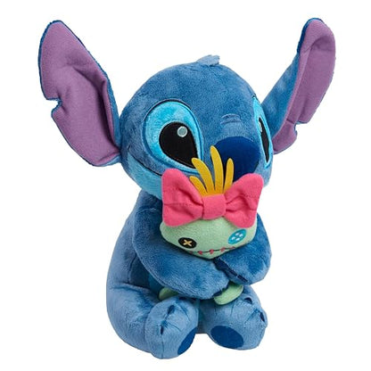 Just Play Disney Classics Lil Friends Stitch and Scrump - Peluche de Peluche, de 31,8 cm de Alto, Juguetes para niños a Partir de 2 años