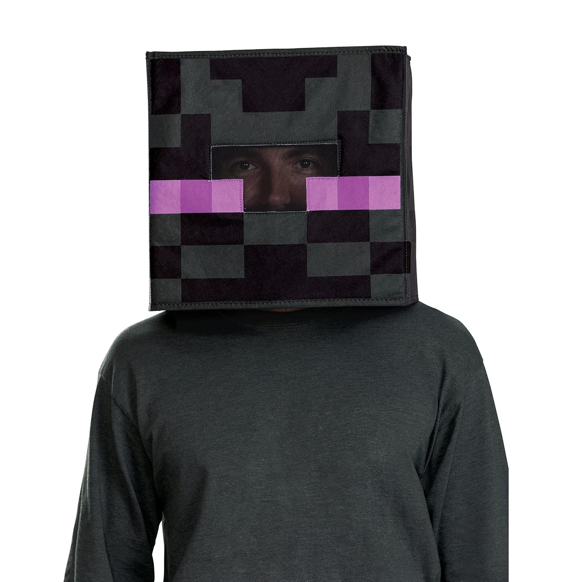 Minecraft Blockkopf-Kostüm-Zubehör für Kinder und Erwachsene, offizielles Lizenzprodukt von Disguise, einfach zu tragen, perfekt für Halloween, inspiriert vom ikonischen Spiel, erhältlich in Creeper