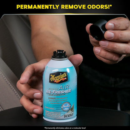 Turtle Wax 53410 Hybrid Solutions Cera húmeda de cerámica - 26 onzas líquidas + Meguiar's Oficial Air Re-Fresher Sistema Eliminador de Olores y Ambientador New Car G16402, 2 Ounce