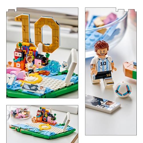 LEGO Editions Lionel Messi: Fenómenos del Futbol – Set de Construcción y Decoración – 43011