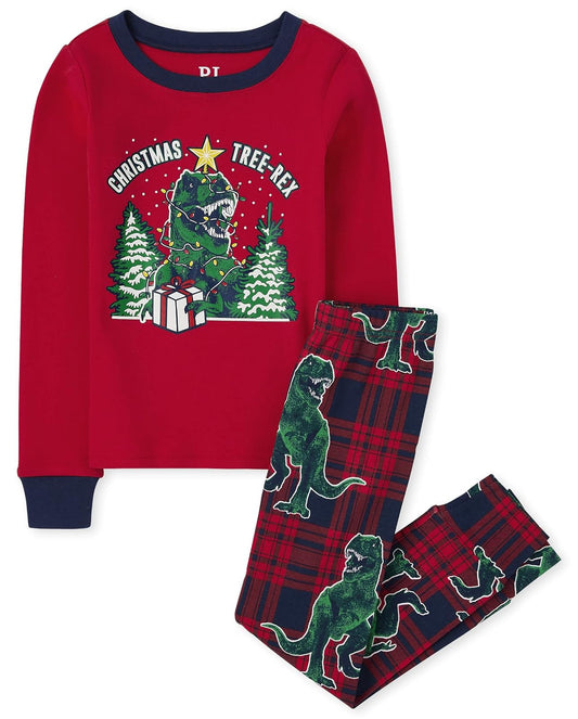 The Children's Place Conjunto de Pijama de Navidad Alegre a Juego, algodón Juego de Pijama para bebés Unisex
