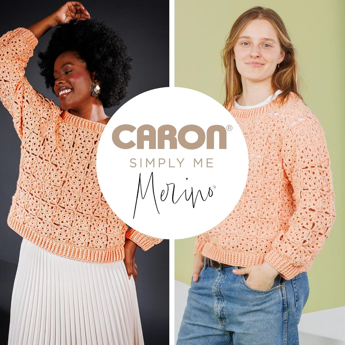 Caron Simply Me Merino Deep Water Heather Yarn - Paquete de 3 unidades de 100 g/3.5 oz - 50% acrílico, 50% lana merina, #3 DK (ligero) - 215 yardas - Tejer/Crochet