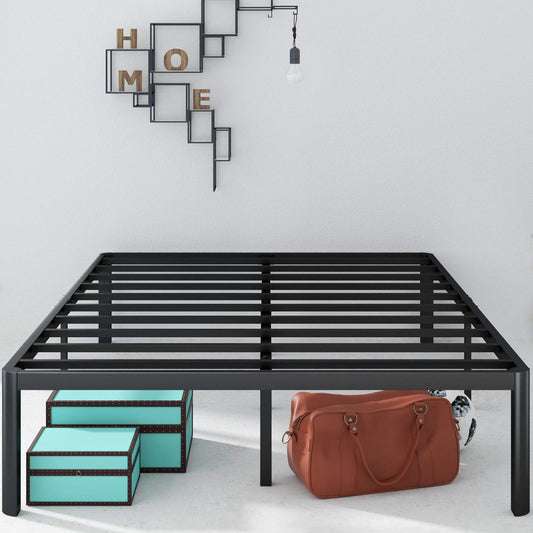 Zinus Van | Base de Cama Individual de Metal Ligero | Garantía de 5 años | Base de cama individual de metal ligero con tiras antihundimiento, espacio de almacenaje bajo la cama, soporta hasta 159 kg