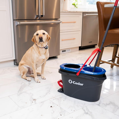O-Cedar EasyWring RinseClean - Recambio de Microfibra para trapeador giratoria, 1 Paquete, Azul