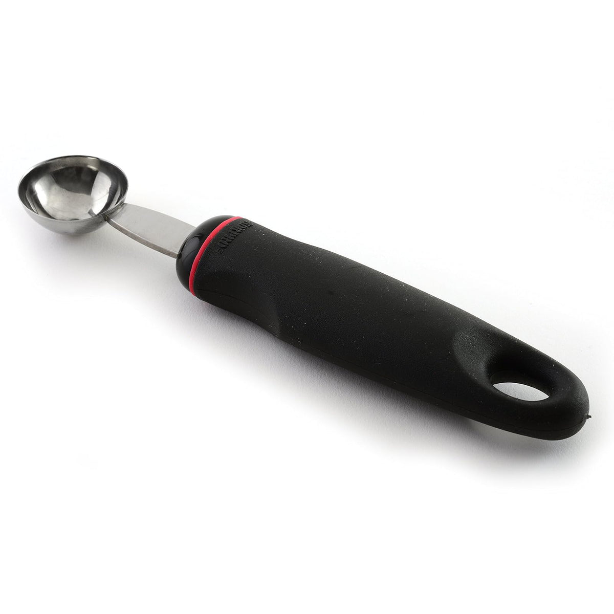 Norpro 110 Productos Grip-EZ Descorazonador de frutas, Sacabolas para melón y sandía, negro, 3 cm de diámetro