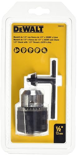 DEWALT DW21E Mandril con Llave 1/2 pulg en Caja