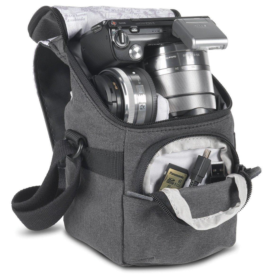 National Geographic NG W2022 Walkabout Small Holster for Mirrorless/Advanced Point and Shoot Cameras (Gray)