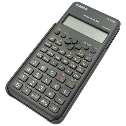 Casio Calculadora Científica, fx-82MS-2, 240 Funciones, Nivel Primaria y Secundaria, Color Gris