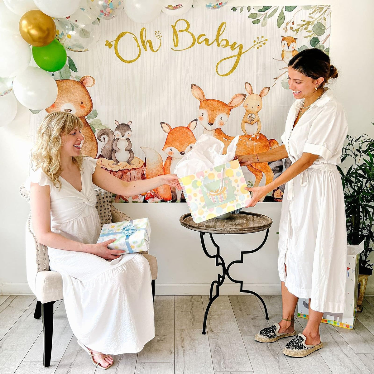 Kate Aspen Woodland - Decoración para baby shower, telón de fondo para fotos, foto y cabina de fotos, decoración de guardería