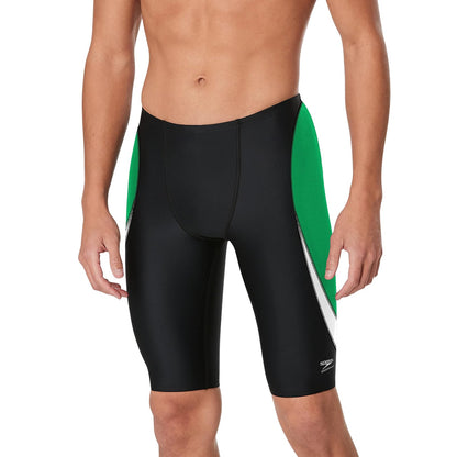 Speedo Endurance+ Launch Jammer Calzoncillo de Natación para Hombre - Edge Black - Green - 32