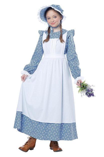 California Costumes Disfraz Infantil para niña pionera, Talla XS - XS - Marrón claro dos