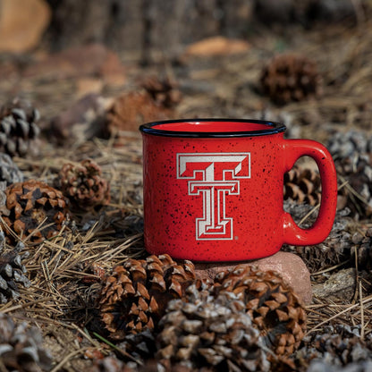 Rico Industries NCAA Texas Tech Red Raiders Speckle Taza de fogata grabada con láser de 12 onzas