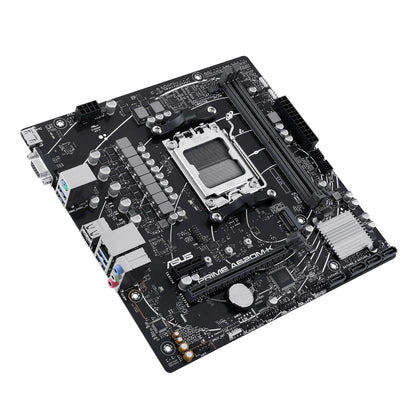 ASUS Prime A620M-K Tarjeta Madre AMD para armar tu PC de Trabajo y Estudio | mATX, AMD AM5 (Ryzen 9000/7000), DDR5 hasta 7200+ (OC) EXPO, PCIe 4.0 x16, ranura M.2 (PCIe 4.0), LAN Gigabit, 4x SATA