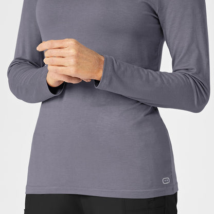 WonderWink Camiseta de Manga Larga para Mujer Scrubs Silky