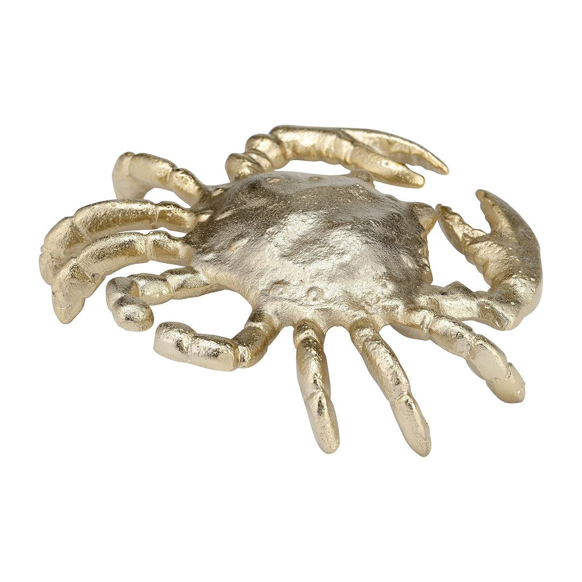 Sagebrook Home Metal, 9 Pulgadas, decoración de Cangrejo champaña, Novedad, Aluminio, contemporáneo, 7 Pulgadas de Largo x 6 Pulgadas de Ancho x 2 Pulgadas de Alto, Color sólido