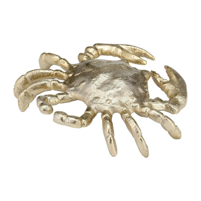 Sagebrook Home Metal, 9 Pulgadas, decoración de Cangrejo champaña, Novedad, Aluminio, contemporáneo, 7 Pulgadas de Largo x 6 Pulgadas de Ancho x 2 Pulgadas de Alto, Color sólido
