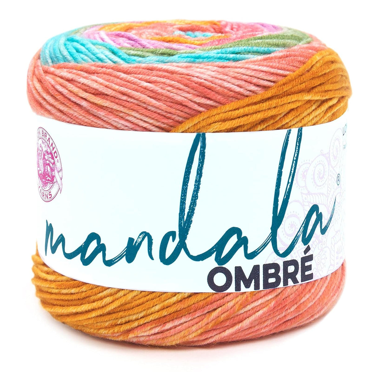 Lion Brand Mandala Estambre Acrílico Ombré, Mantra - Tranquil