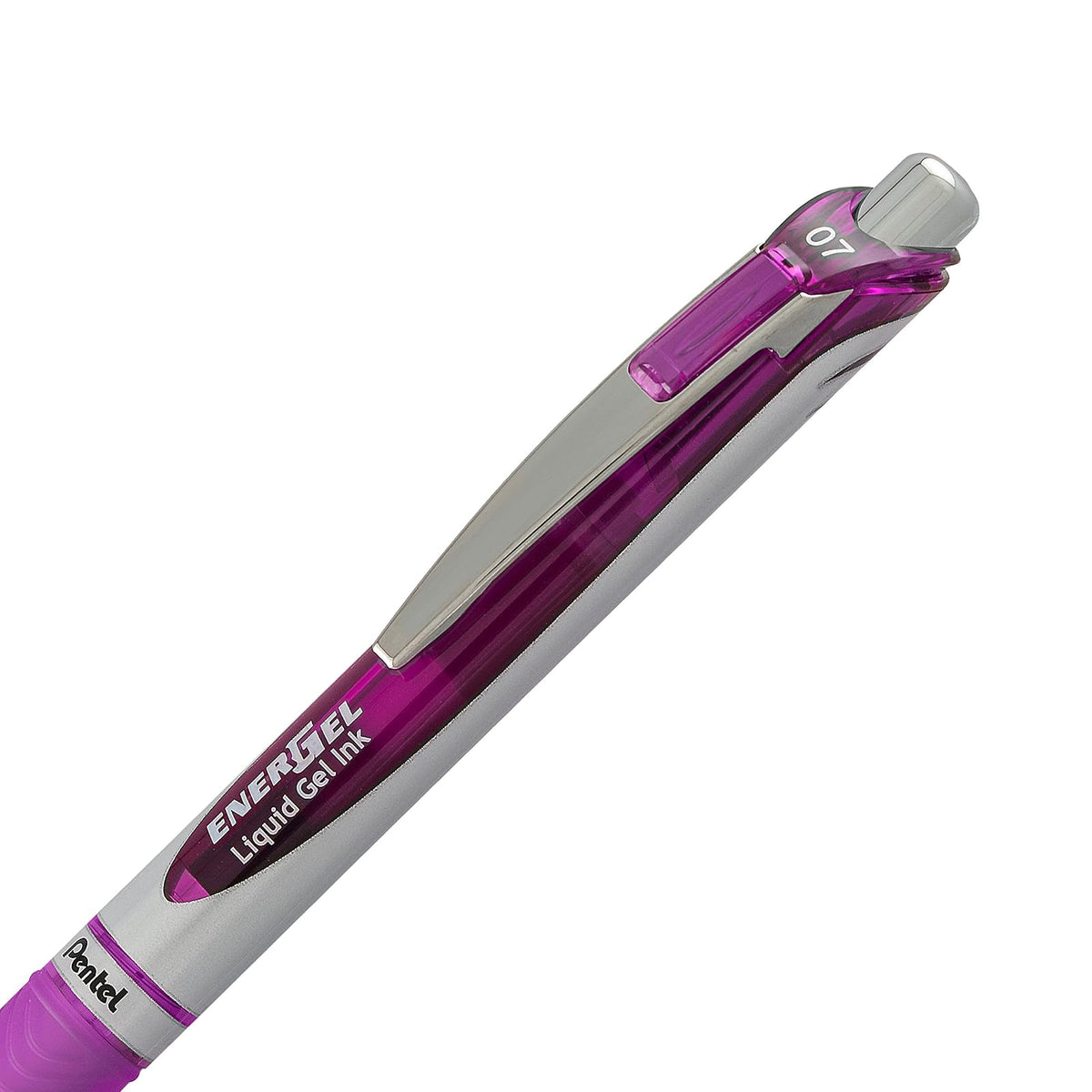 Pentel EnerGel RTX Bolígrafo retráctil de gel líquido, (0.7 mm) línea media, varios colores de tinta (BL77BP12M), paq-10