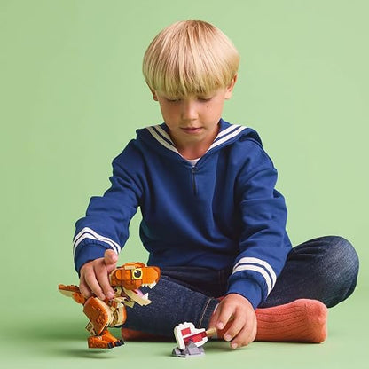 LEGO® Jurassic World Comelona Chica: T. Rex Juguete de construcción de Dinosaurios, Regalo para niños y niñas de 7 años o más, Criatura prehistórica para exhibir 76967