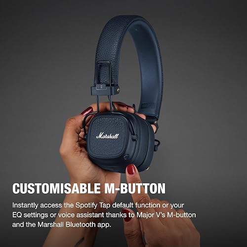 Marshall Major V Audífonos Inalámbricos Bluetooth - Azul Medianoche