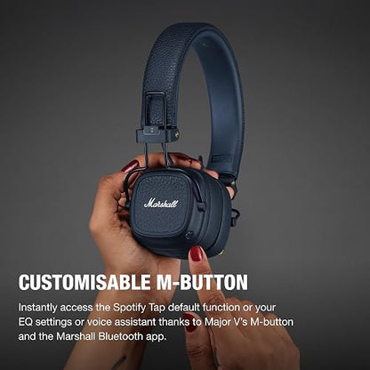 Marshall Major V Audífonos Inalámbricos Bluetooth - Azul Medianoche